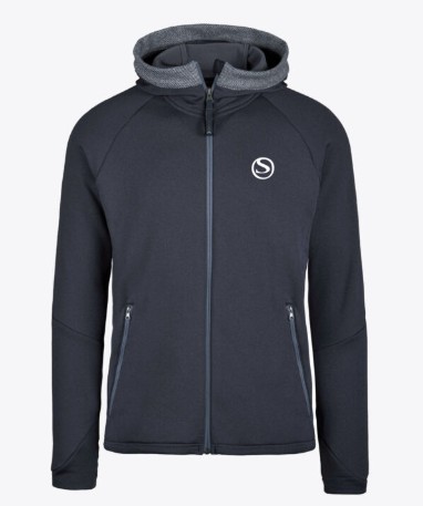 STOCK Herren Techno-Stretchjacke mit Kapuze