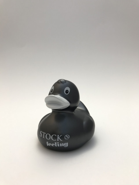 STOCK Badeente // dunkelgrau-glänzend